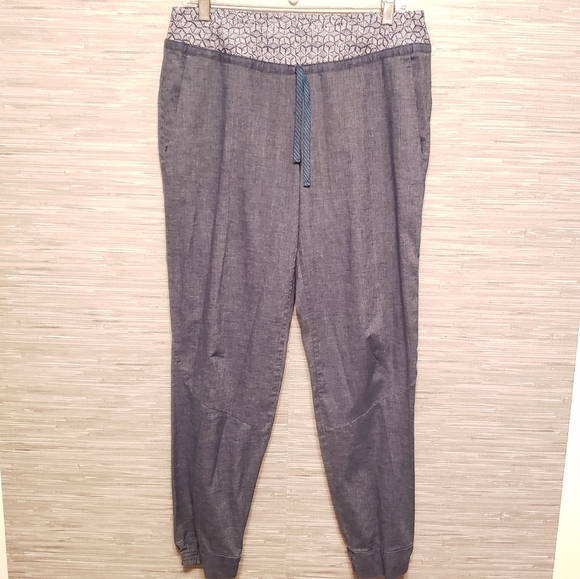 Patagonia Gray Joggers with Patterned Waistband - Picture 1 of 8